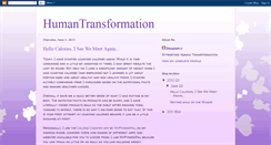Desktop Screenshot of humantransformation.blogspot.com