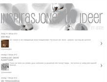 Tablet Screenshot of inspirasjonerogideer.blogspot.com