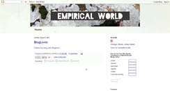 Desktop Screenshot of anempiricalworld.blogspot.com