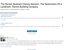 Tablet Screenshot of horacebushnellcheneymansion.blogspot.com