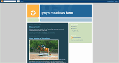 Desktop Screenshot of gwynmeadowsfarm.blogspot.com