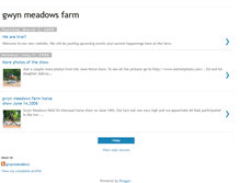 Tablet Screenshot of gwynmeadowsfarm.blogspot.com