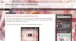 Desktop Screenshot of craftyscentiments.blogspot.com