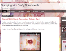 Tablet Screenshot of craftyscentiments.blogspot.com