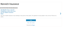 Tablet Screenshot of norwich-insurance.blogspot.com