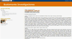 Desktop Screenshot of investigacionesbustamante.blogspot.com