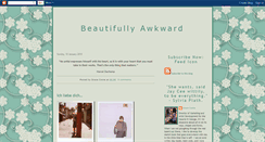 Desktop Screenshot of grace-beautifullyawkward.blogspot.com