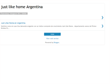 Tablet Screenshot of justlikehomeargentina.blogspot.com