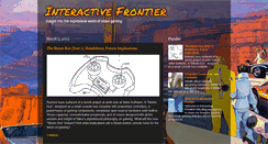 Desktop Screenshot of interactivefrontier.blogspot.com