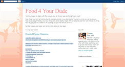 Desktop Screenshot of foodforyourdude.blogspot.com