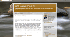 Desktop Screenshot of lifeisadjustable.blogspot.com