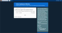 Desktop Screenshot of crisisassistanceministry.blogspot.com