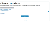 Tablet Screenshot of crisisassistanceministry.blogspot.com