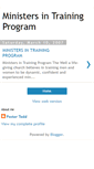 Mobile Screenshot of ministersintraining.blogspot.com