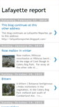 Mobile Screenshot of lafayettereport.blogspot.com