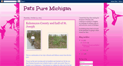 Desktop Screenshot of patspuremichigan.blogspot.com