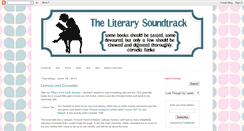 Desktop Screenshot of literarysoundtrack.blogspot.com