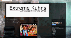 Desktop Screenshot of extremekuhns.blogspot.com