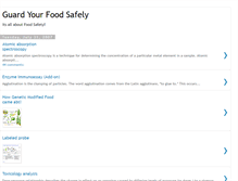 Tablet Screenshot of guardingurfoodsafely.blogspot.com