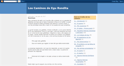Desktop Screenshot of loscaminosdeegurondita.blogspot.com