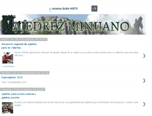 Tablet Screenshot of ajedrezminuano.blogspot.com
