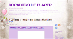 Desktop Screenshot of bocaditos-de-placer.blogspot.com