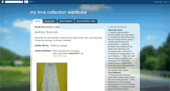 Desktop Screenshot of mylovecollectionwardrobe.blogspot.com
