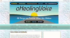 Desktop Screenshot of healing-voice.blogspot.com