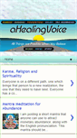 Mobile Screenshot of healing-voice.blogspot.com