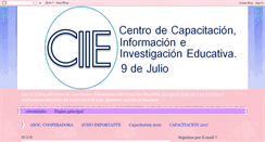 Desktop Screenshot of cie9dejulio.blogspot.com