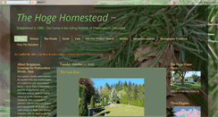 Desktop Screenshot of hogehomestead.blogspot.com