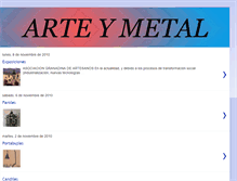 Tablet Screenshot of manuel-arteymetal.blogspot.com