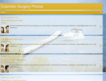 Tablet Screenshot of cosmeticsurgeryphotos.blogspot.com