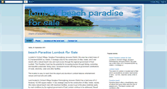 Desktop Screenshot of lombokbeachparadiseforsale.blogspot.com
