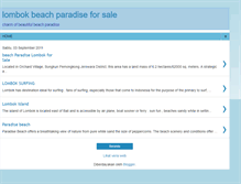 Tablet Screenshot of lombokbeachparadiseforsale.blogspot.com