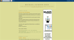 Desktop Screenshot of michaeljackson-died.blogspot.com