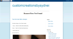 Desktop Screenshot of customcreationsbysydnei.blogspot.com