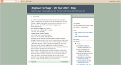Desktop Screenshot of anglicanheritage.blogspot.com