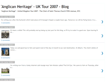 Tablet Screenshot of anglicanheritage.blogspot.com
