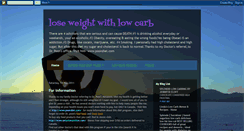 Desktop Screenshot of loseweightwithlowcarb.blogspot.com