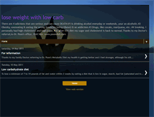 Tablet Screenshot of loseweightwithlowcarb.blogspot.com
