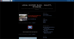 Desktop Screenshot of hulettlocalhistory.blogspot.com