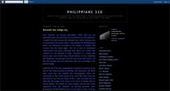 Desktop Screenshot of philippians320.blogspot.com