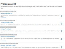 Tablet Screenshot of philippians320.blogspot.com