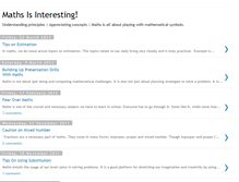 Tablet Screenshot of mathsisinteresting.blogspot.com