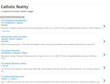 Tablet Screenshot of catholicreality.blogspot.com