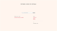 Desktop Screenshot of nursejob-dubai.blogspot.com