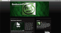 Desktop Screenshot of geekazoidtech.blogspot.com