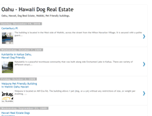 Tablet Screenshot of hawaiirealestatedogs.blogspot.com