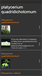 Mobile Screenshot of platyceriumquadridichotomum.blogspot.com